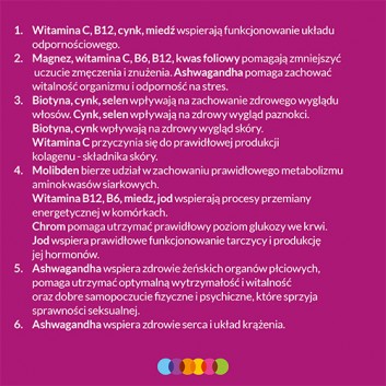 Vigor multiwitamina ONA + ashwagandha, tabletki, 60 sztuk