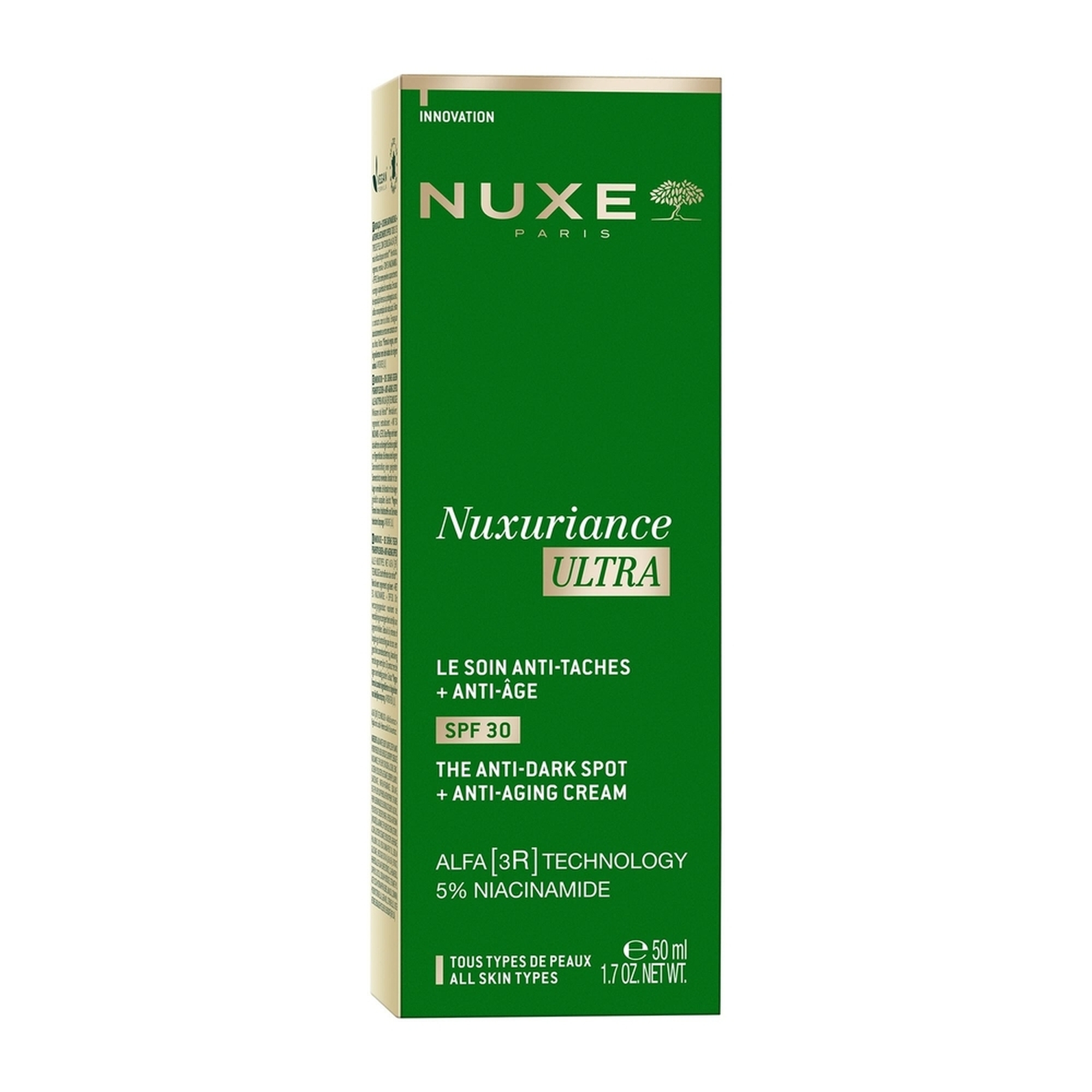 Nuxe Nuxuriance Ultra, przeciwstarzeniowy krem na przebarwienia SPF30, 50 ml