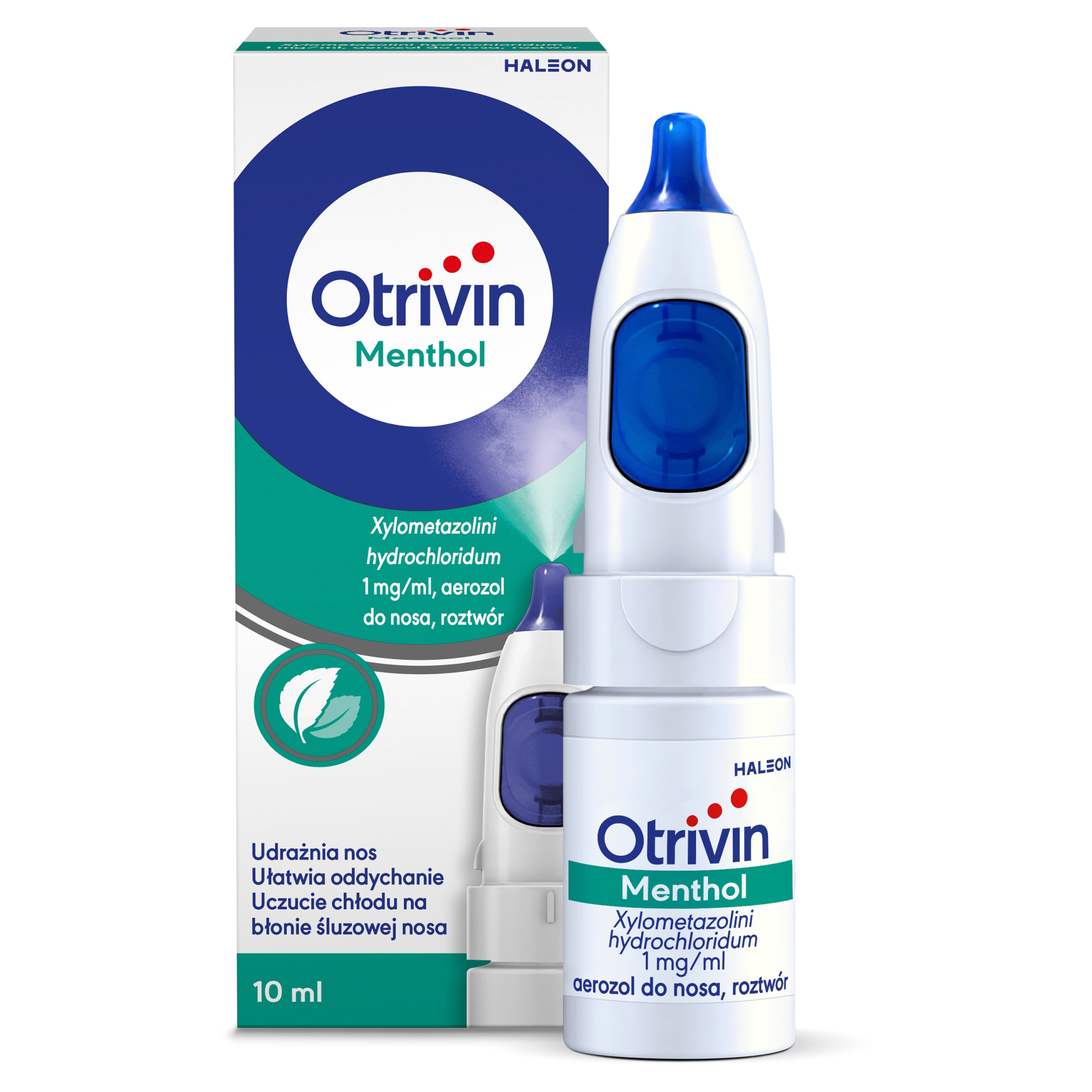 Otrivin Menthol aerozol na katar 10 ml zdjęcie