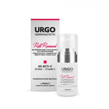 Urgo Dermoestetic Reti-Renewal Odbudowująco-Odmładzający Krem do skóry wokół oczu, 15 ml