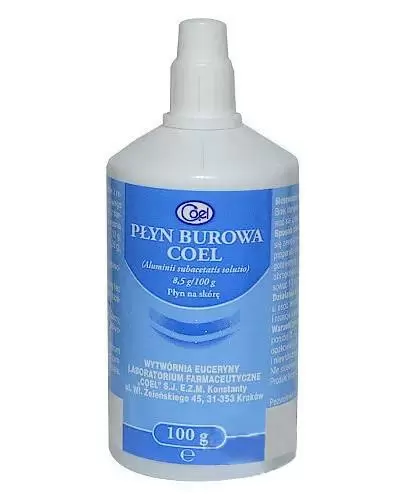 Płyn Burowa Coel 8,5 g/100 g płyn na skórę 100 g zdjęcie