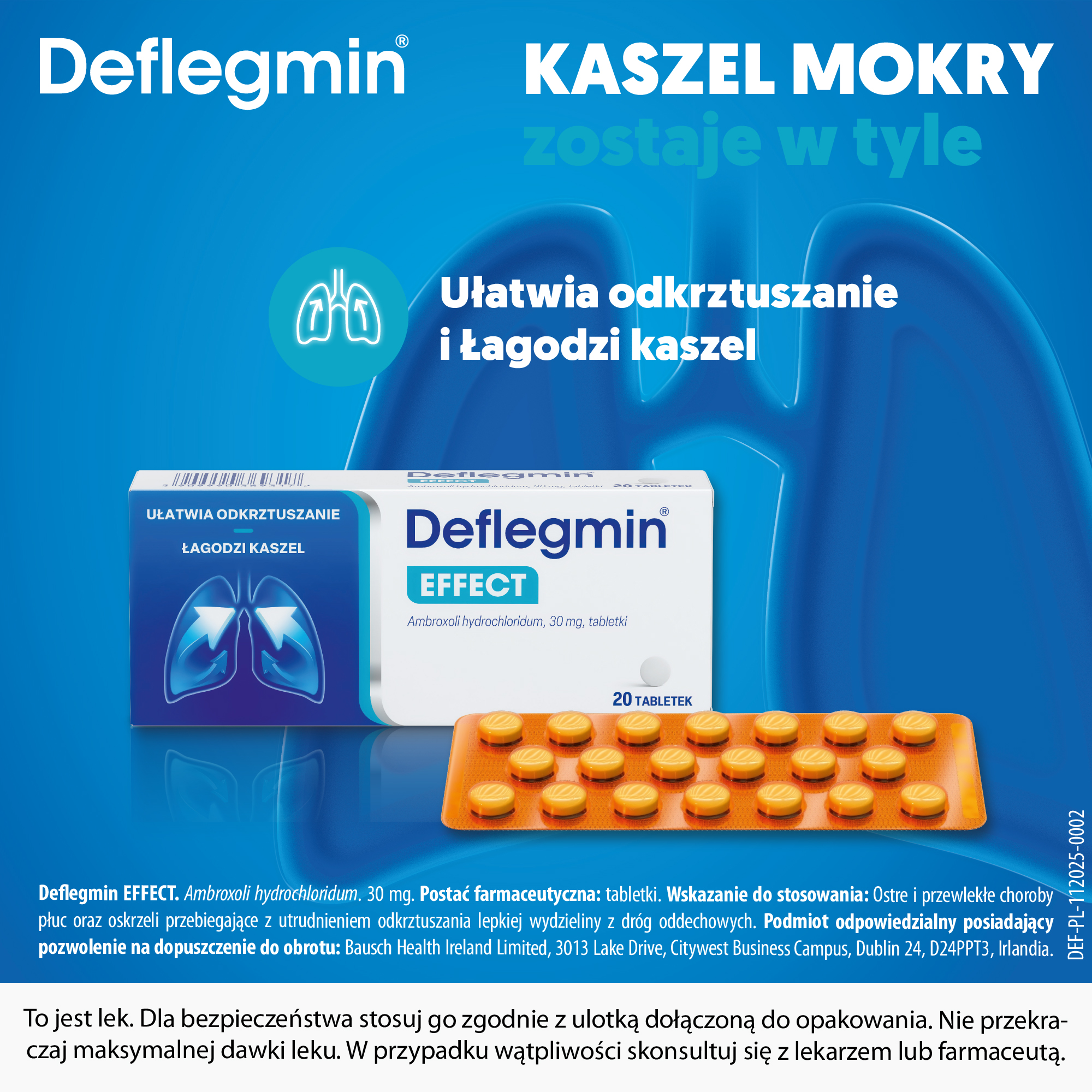 Deflegmin 30mg 20 tabletek