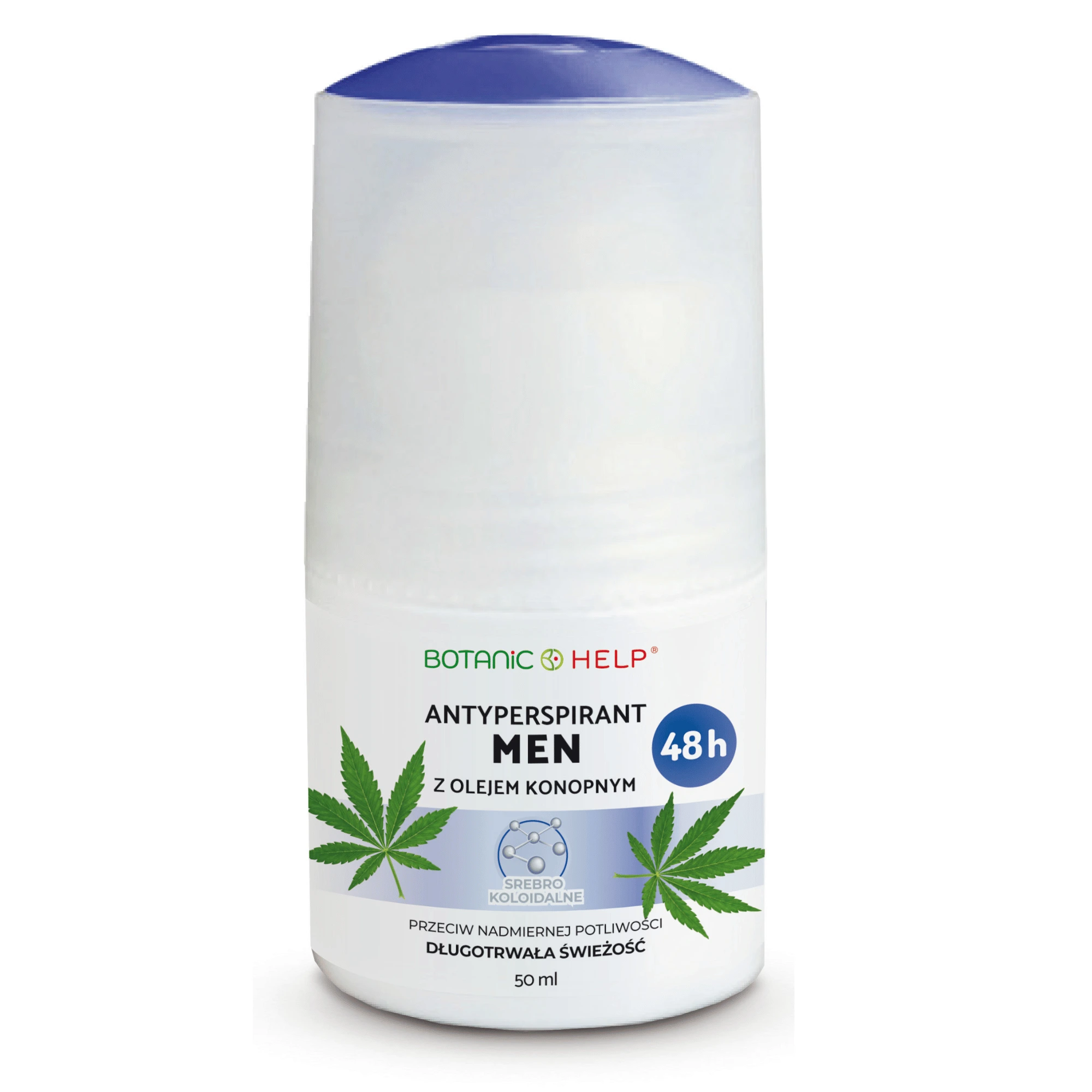 Botanic Help Antyperspirant MEN 48h z olejem konopnym ROLL-ON, 50 ml zdjęcie