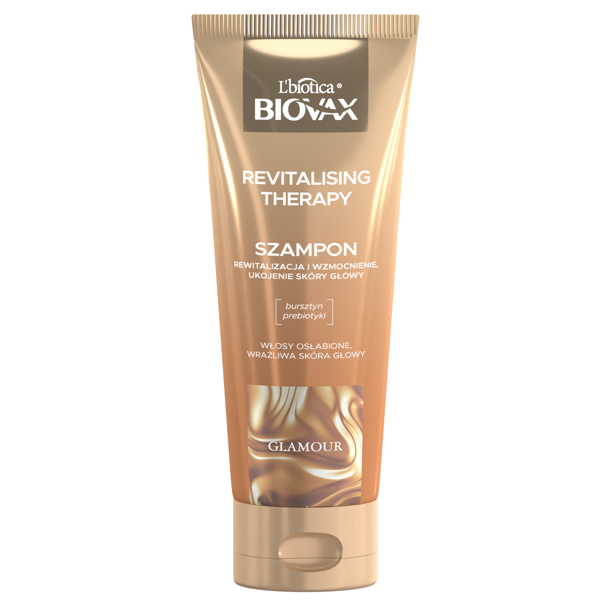 L'biotica Biovax Glamour Revitalising Therapy szampon do włosów, 200 ml zdjęcie