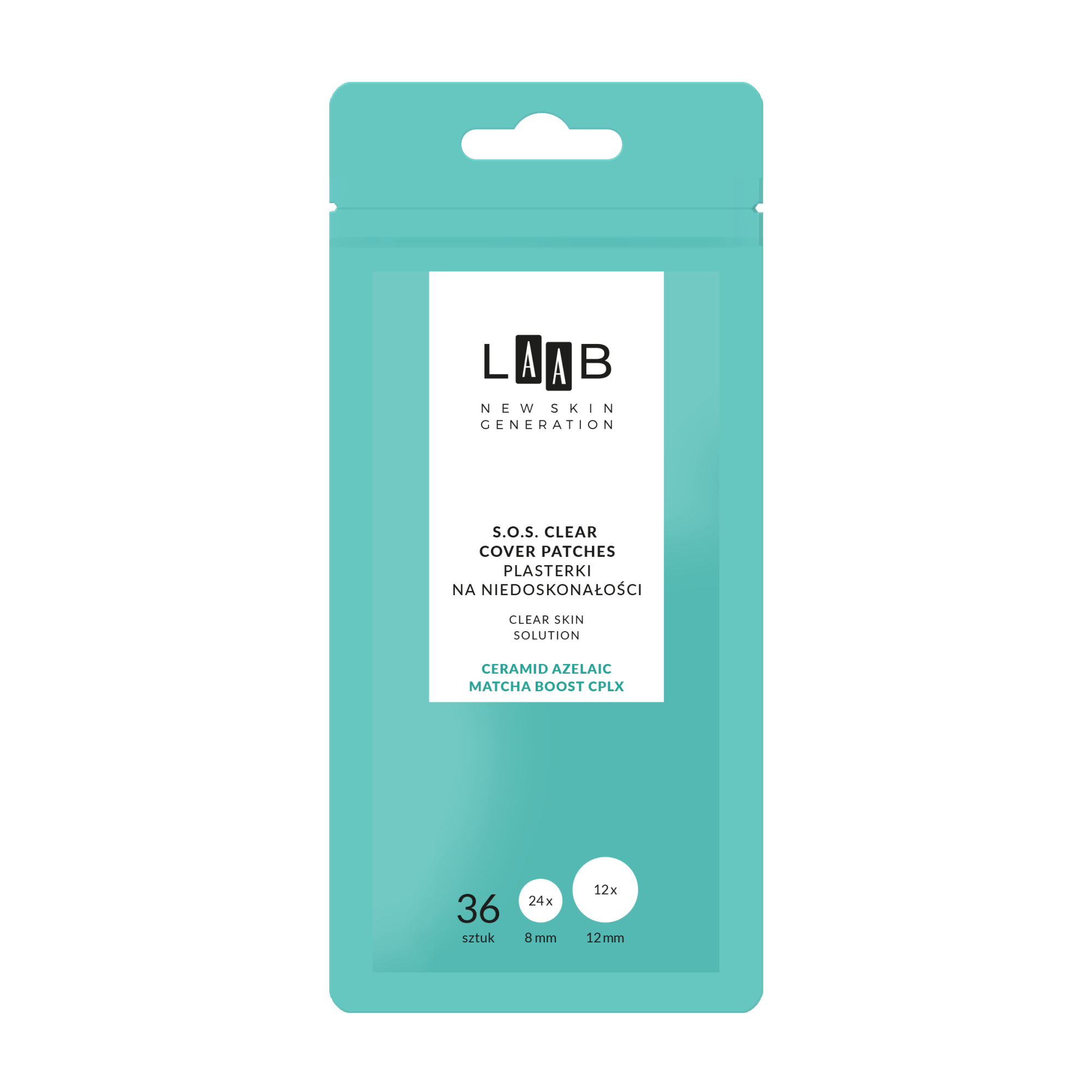 AA Laab Clear Skin Solution Plasterki na niedoskonałości S.O.S. Clear Cover Patches, 36 sztuk zdjęcie