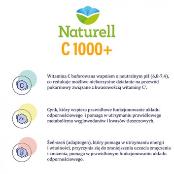 Naturell C 1000+ 30 kapsułek