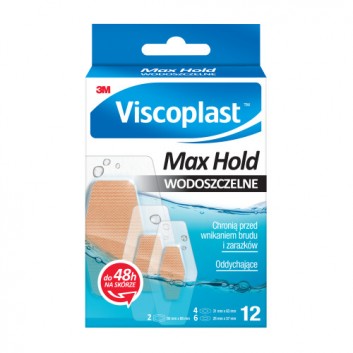 Viscoplast Max Hold wodoszczelne plastry 12 sztuk