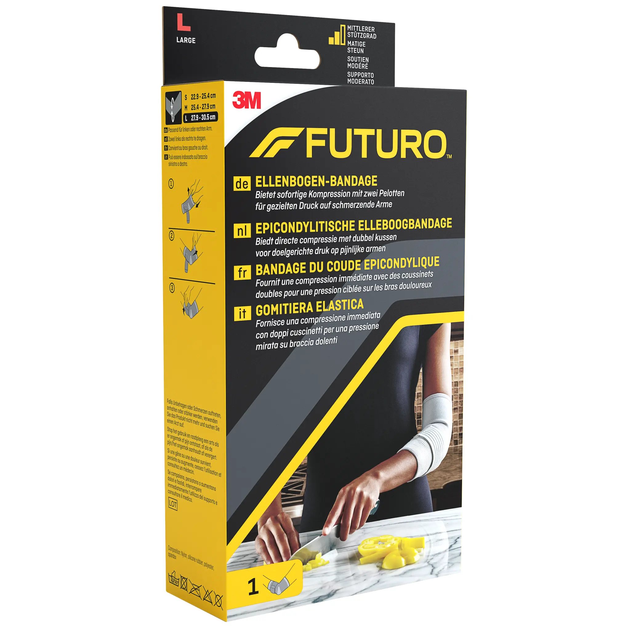 Futuro stabilizator stawu łokciowego z wkładką rozmiar L 1 sztuka