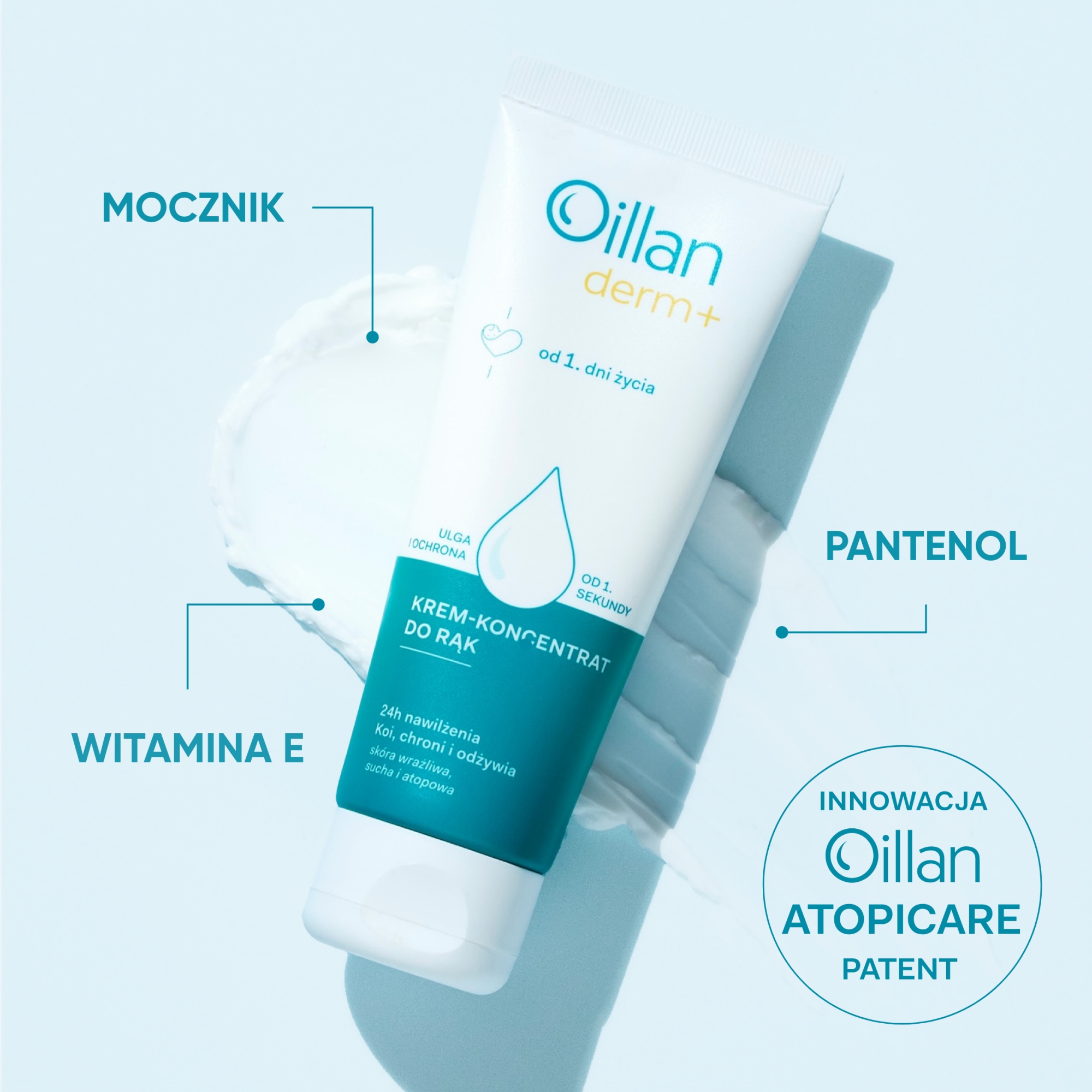 Oillan Derm+, krem-koncentrat do rąk, 75 ml