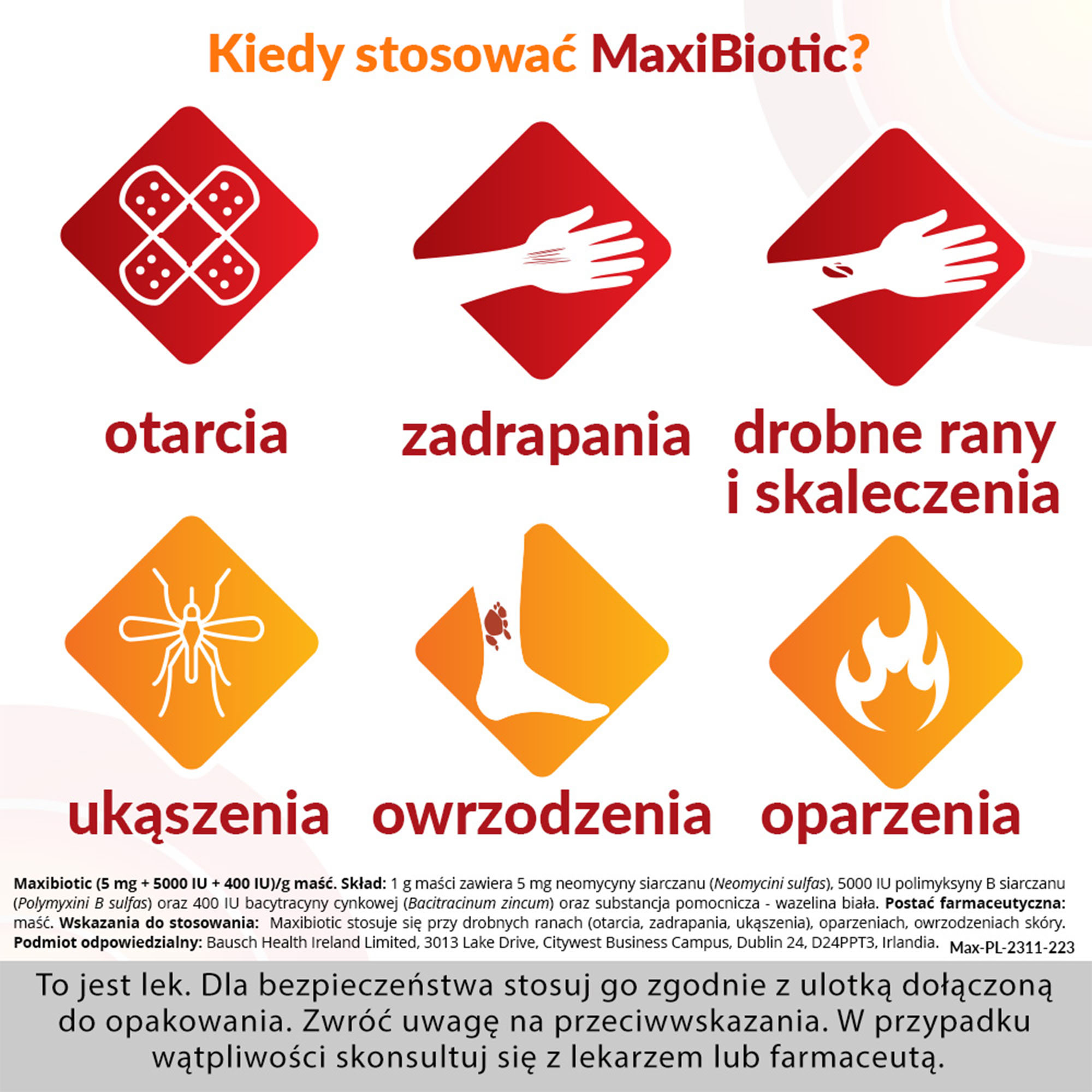 Maxibiotic maść 10 x 1 g