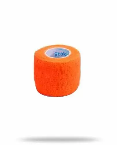 Stokban bandaż elastyczny samoprzylepny pomarańczowy 10cm x 4,5m 1 sztuka zdjęcie