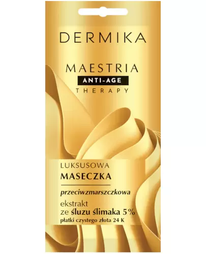 Dermika Maestria Luksusowa maseczka przeciwzmarszczkowa ze śluzu ślimaka 5% 7 g zdjęcie
