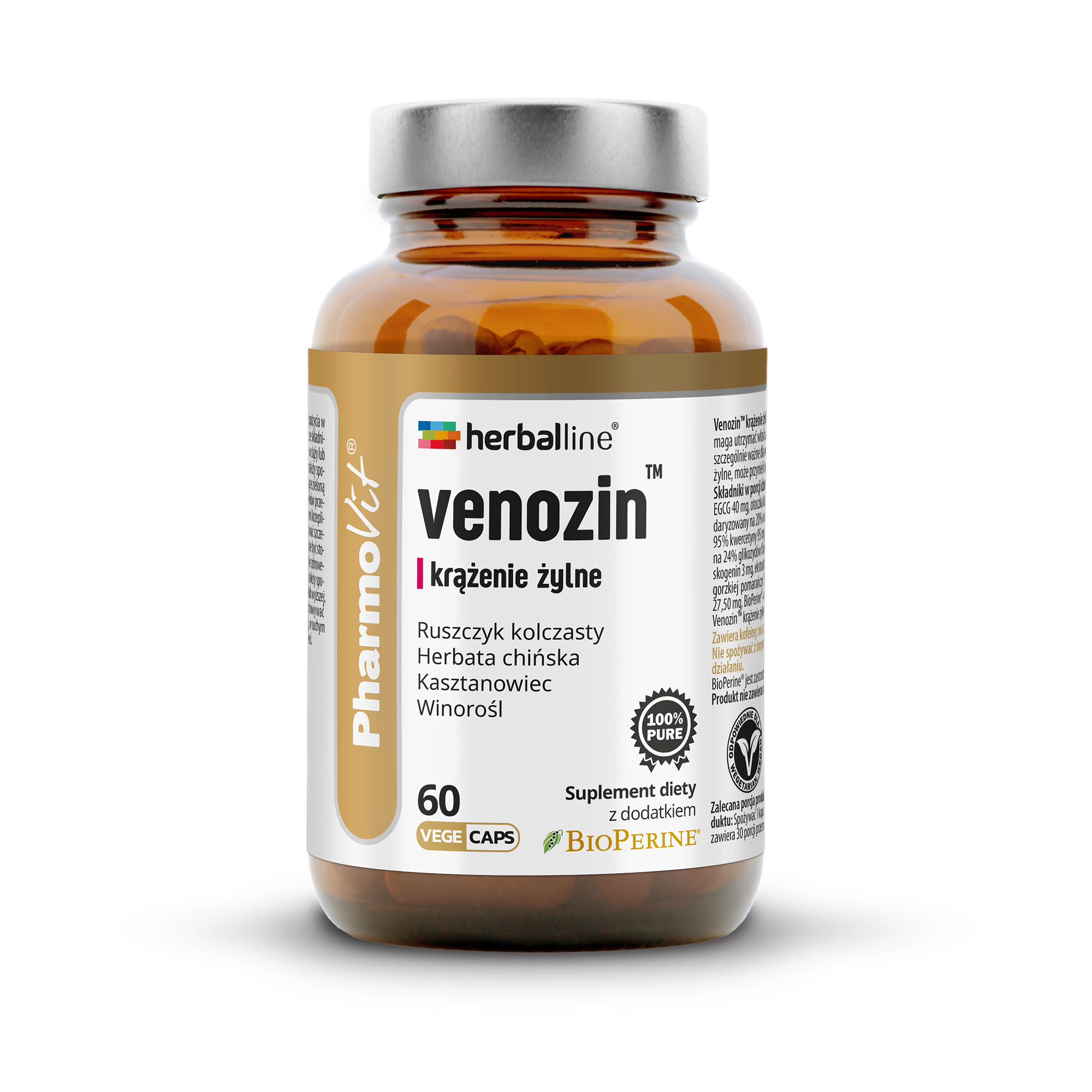 PharmoVit Venozin, kapsułki, 60 sztuk zdjęcie