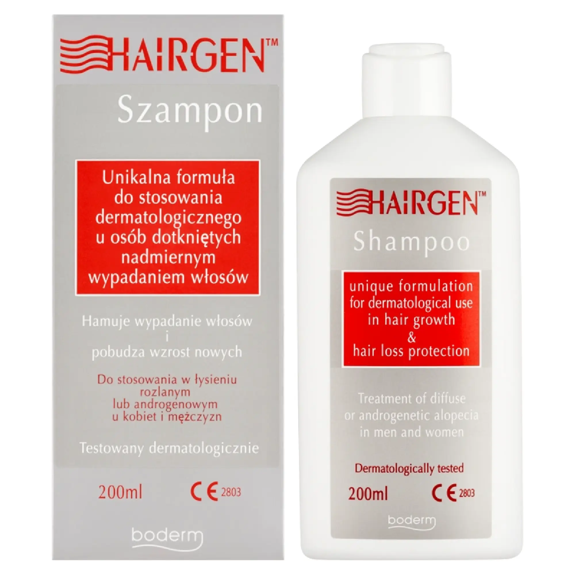 Hairgen Szampon przeciw wypadaniu włosów i łysieniu androgenowemu, 200 ml zdjęcie