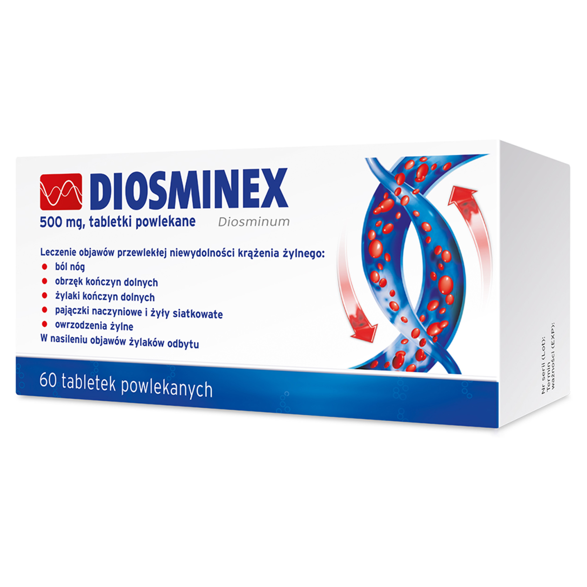 Diosminex 500 mg 60 tabletek zdjęcie