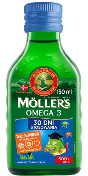 Moller's Tran Norweski owocowy, 150 ml zdjęcie