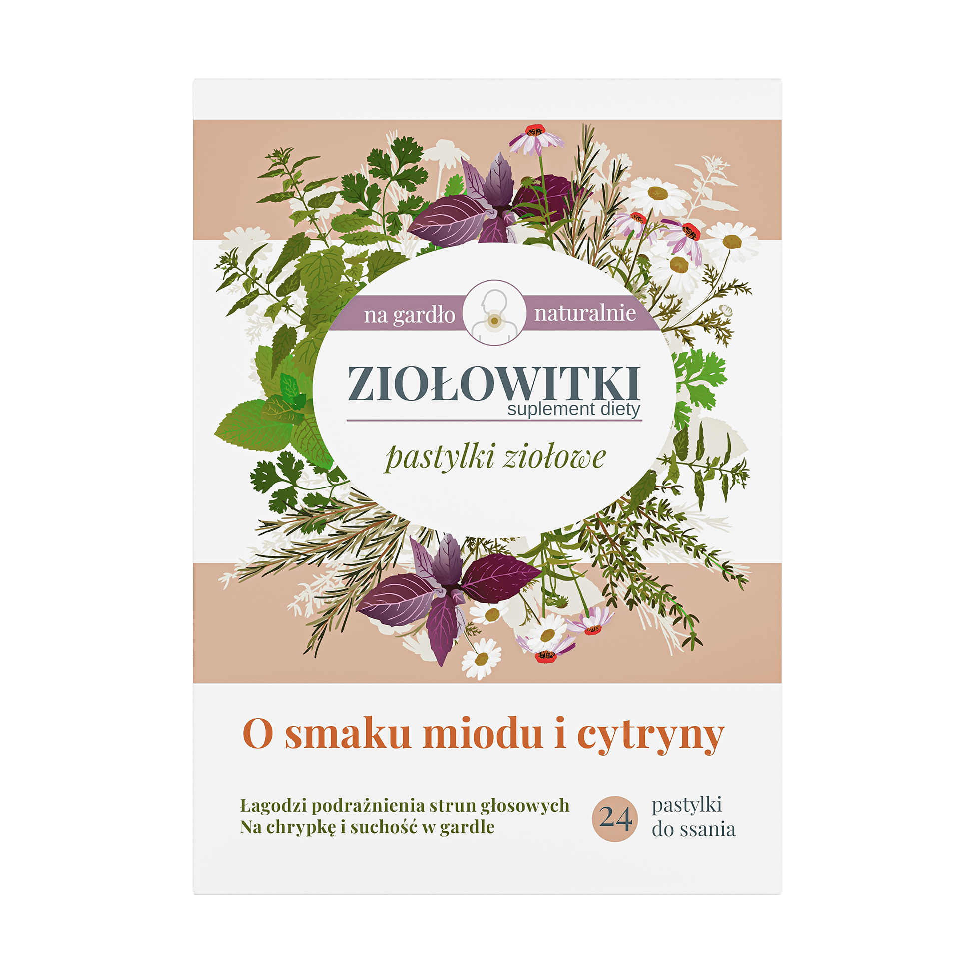 Ziołowitki Pastylki Ziołowe, 24 pastylki do ssania zdjęcie