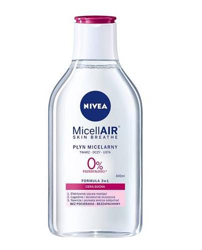 NIVEA MICELLAIR SKIN BREATHE Płyn micelarny 3w1 cera sucha - 400 ml zdjęcie