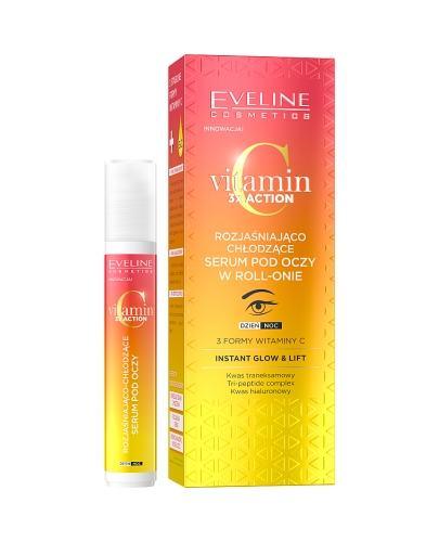 EVELINE Vitamin C 3 x action Rozjaśniająco-chłodzące serum pod oczy w roll-onie, 15 ml zdjęcie