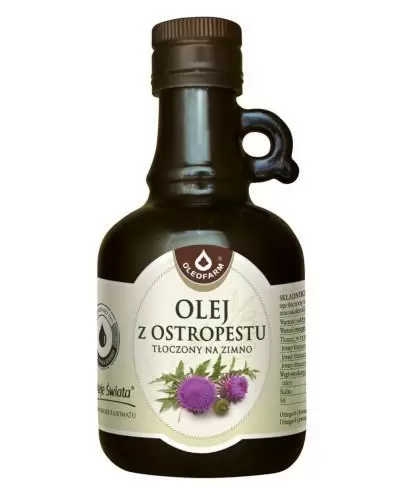 Oleofarm Olej z ostropestu tłoczony na zimno 500 ml zdjęcie