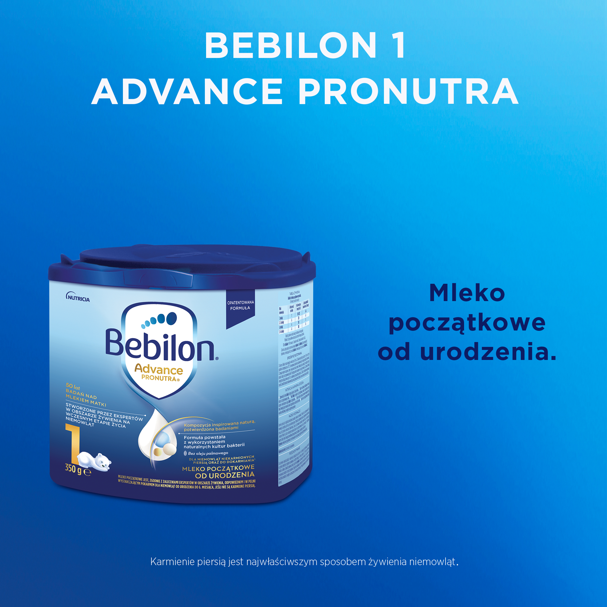 Bebilon 1 Pronutra Advance mleko początkowe od urodzenia 350 g