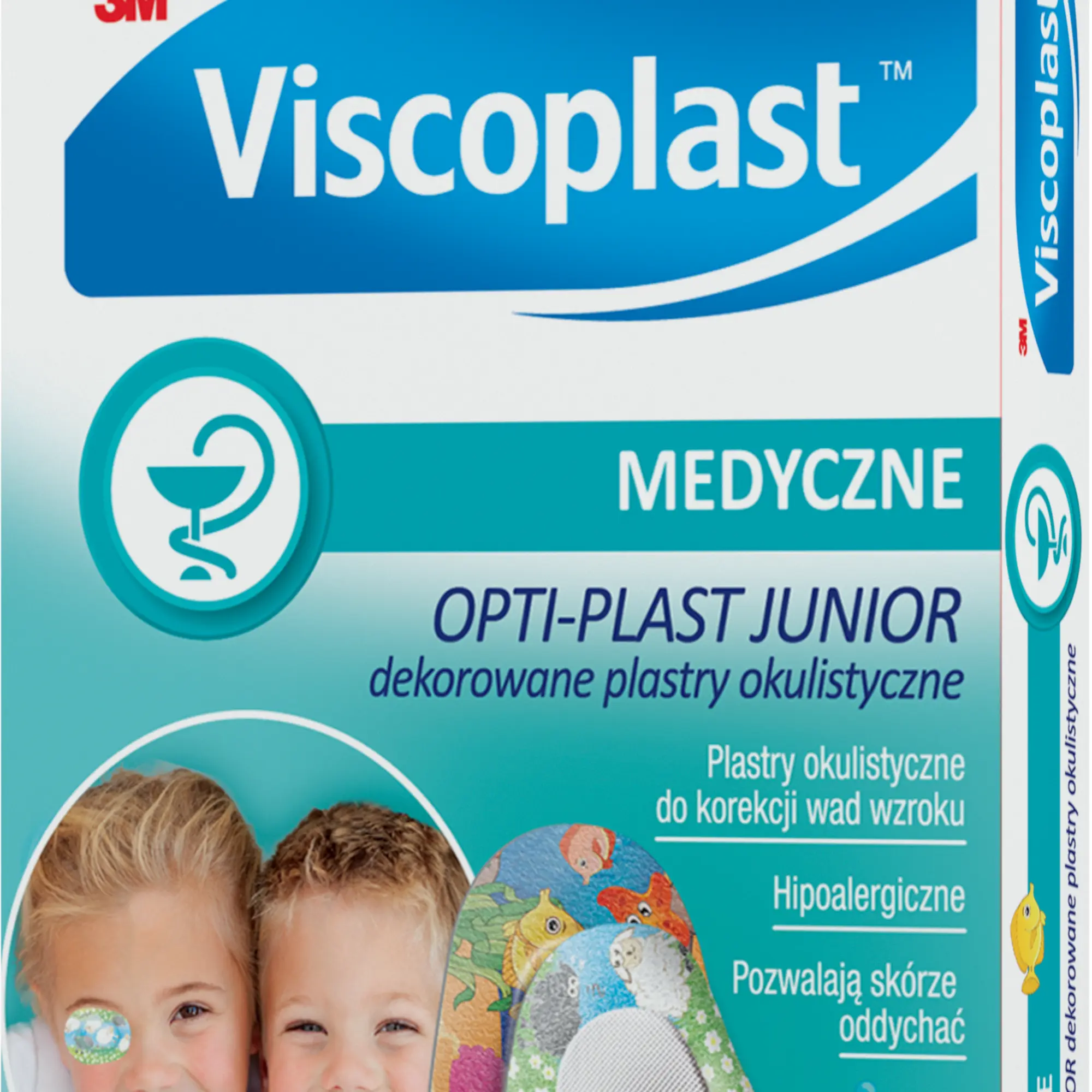 Viscoplast, Opti-plast Junior dekorowany plastry okulistyczne, 10 sztuk