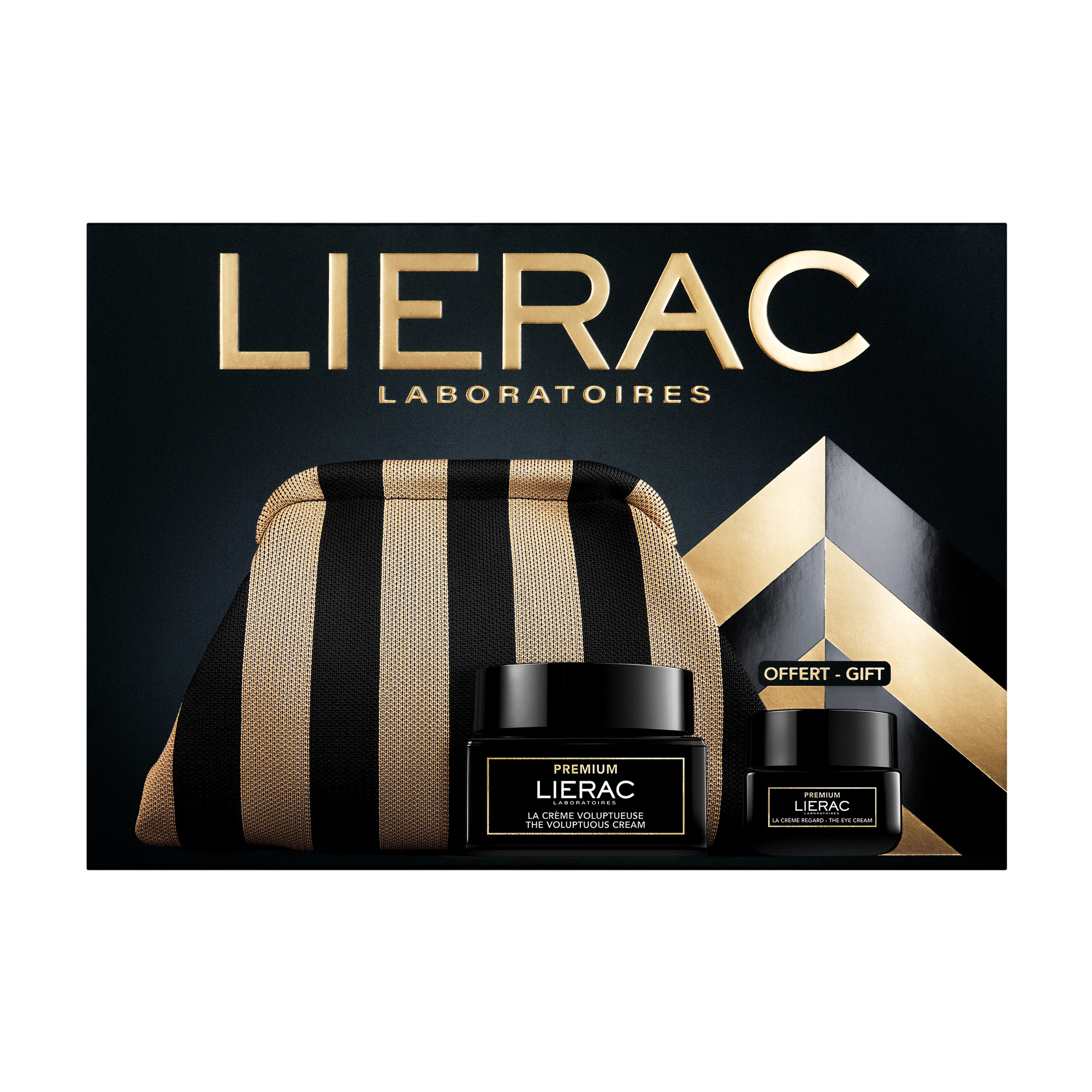 Zestaw Lierac Premium, krem bogaty, 50 ml + krem pod oczy, 20 ml + kosmetyczka zdjęcie