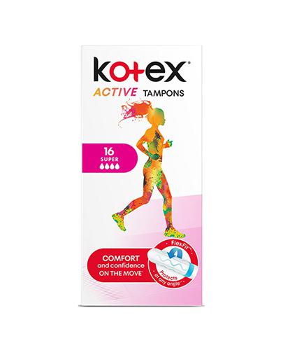 Kotex Active Super Tampony, 16 szt., cena, opinie, składniki zdjęcie