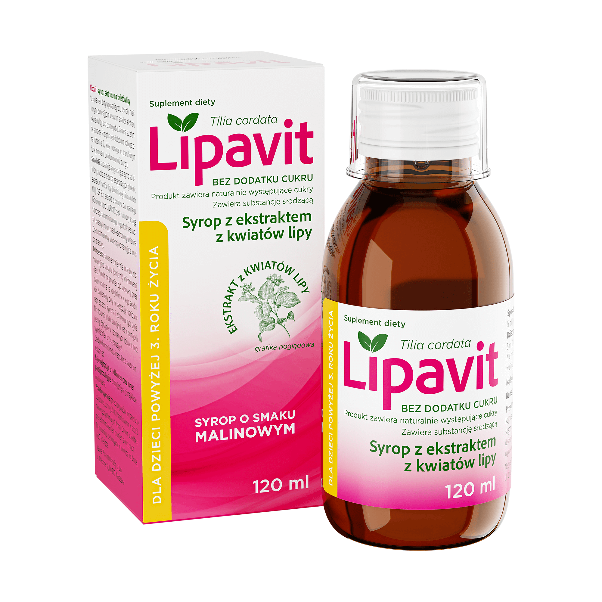 Lipavit syrop z ekstraktem z kwiatów lipy, 120 ml