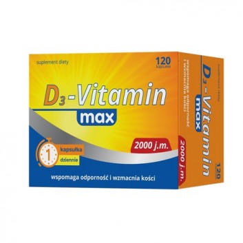 D3-Vitamin max, 120 kapsułek