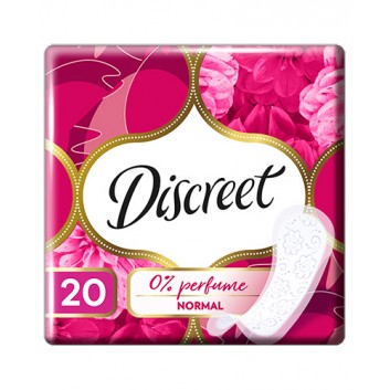 Discreet 0% Perfume Normal wkładki higieniczne 20 sztuk