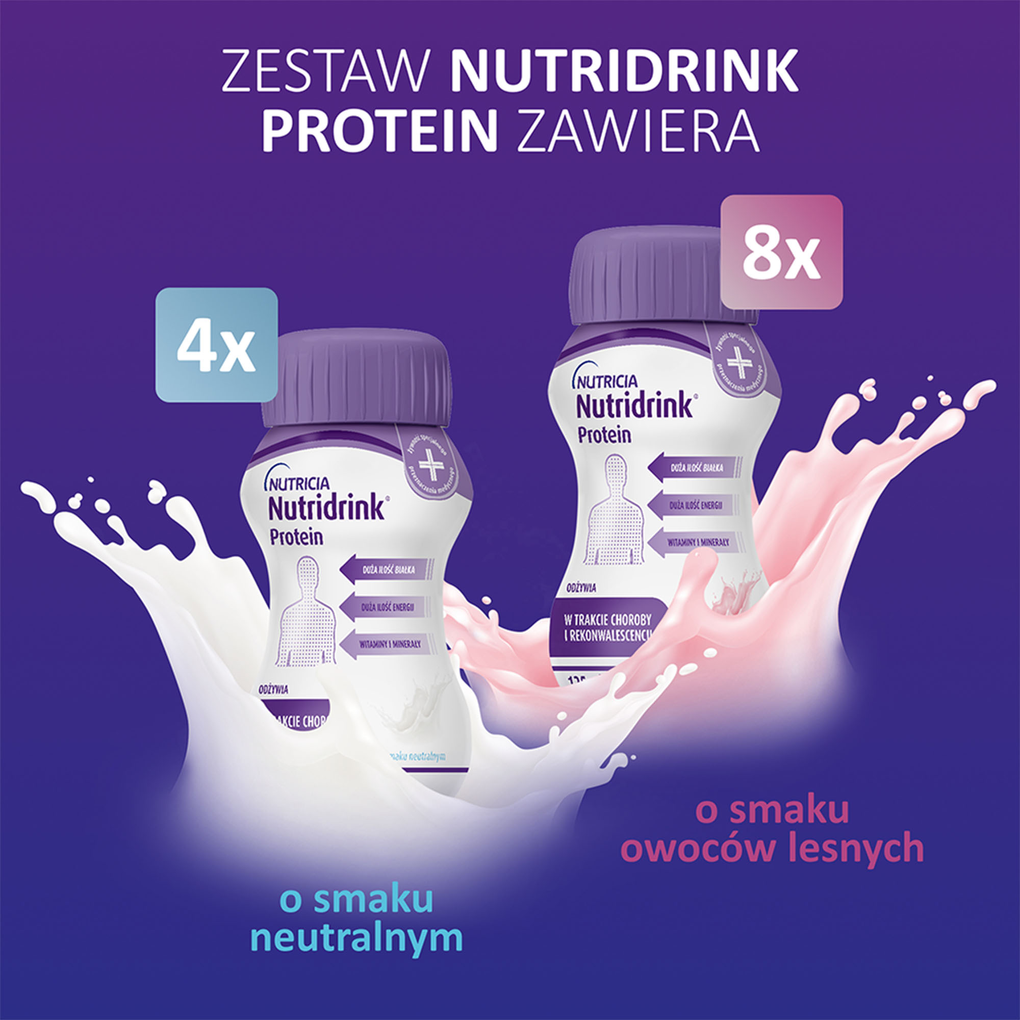 Nutricia, Nutridrink Protein, płyn, 12 x 125 ml