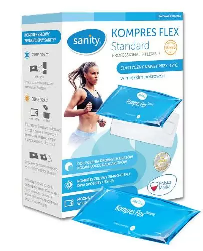 Sanity Kompres Flex Standard 10 cm x 26 cm 1 sztuka zdjęcie