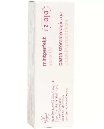 Ziaja MintPerfekt Sensitiv pasta stomatologiczna przeciwpróchnicza 75 ml zdjęcie
