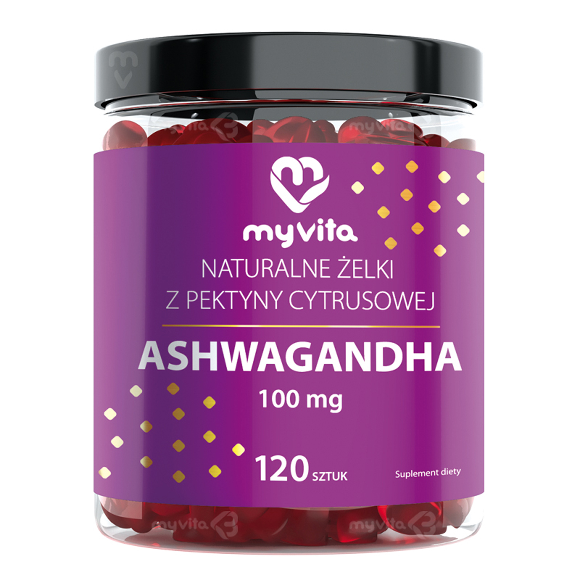 MyVita Ashwagandha Żelki, 120 sztuk zdjęcie