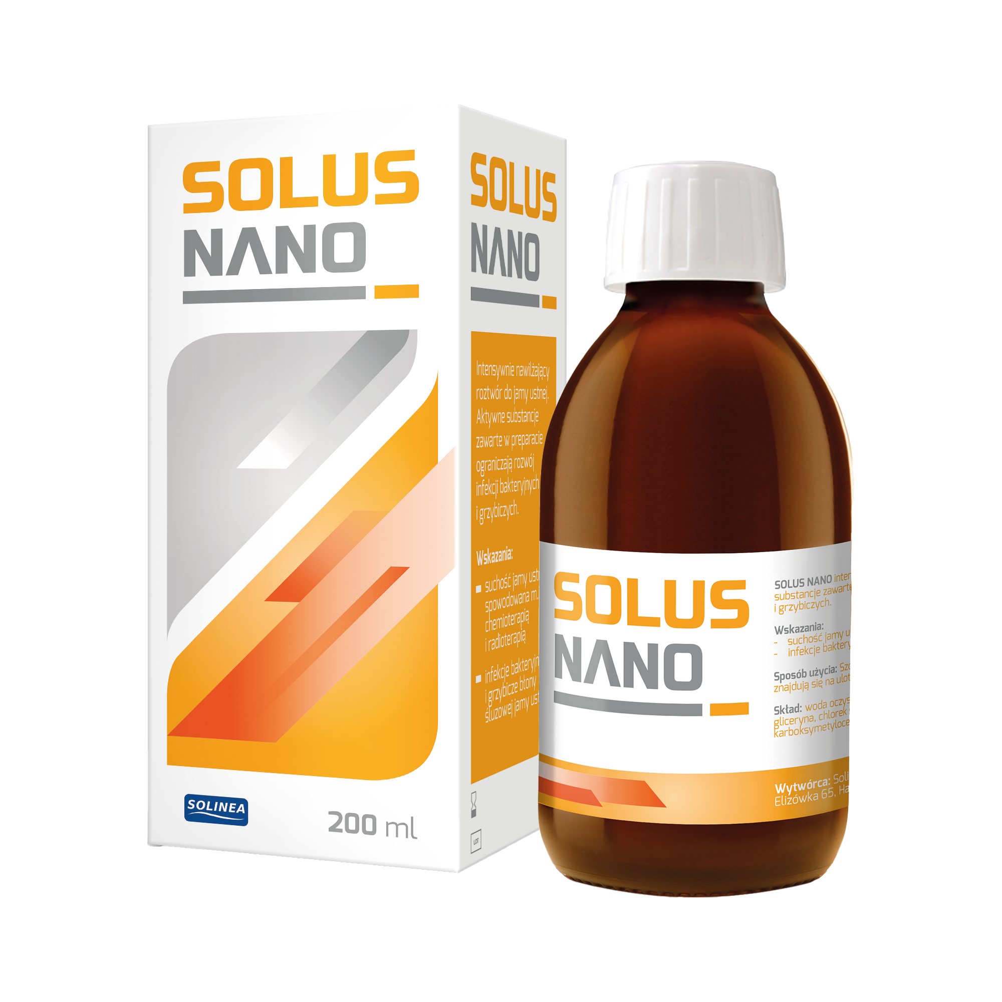 Solus Nano roztwór nawilżający do jamy ustnej 200 ml zdjęcie