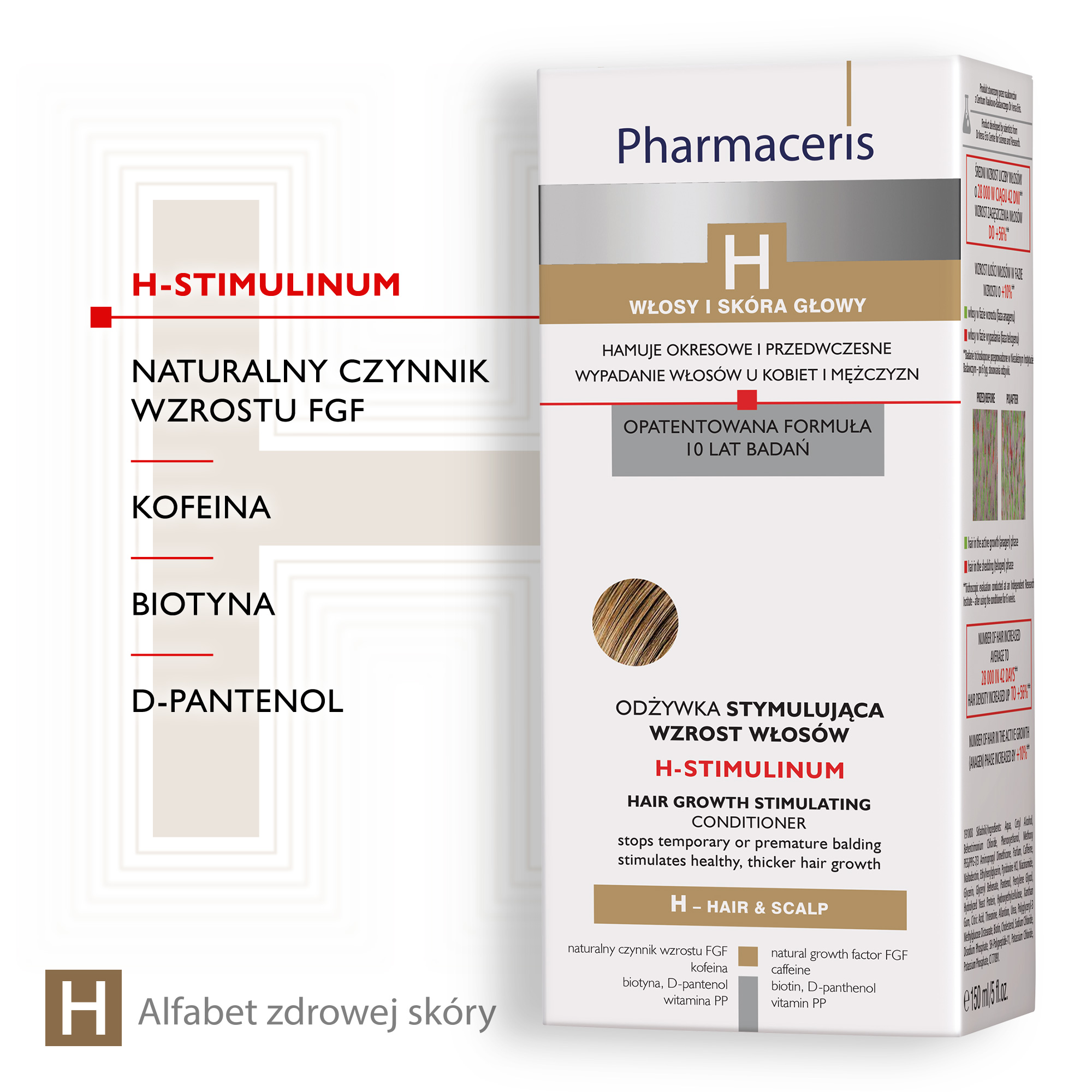 PHARMACERIS H STIMULINUM, odżywka stymulująca wzrost włosów, 150 ml