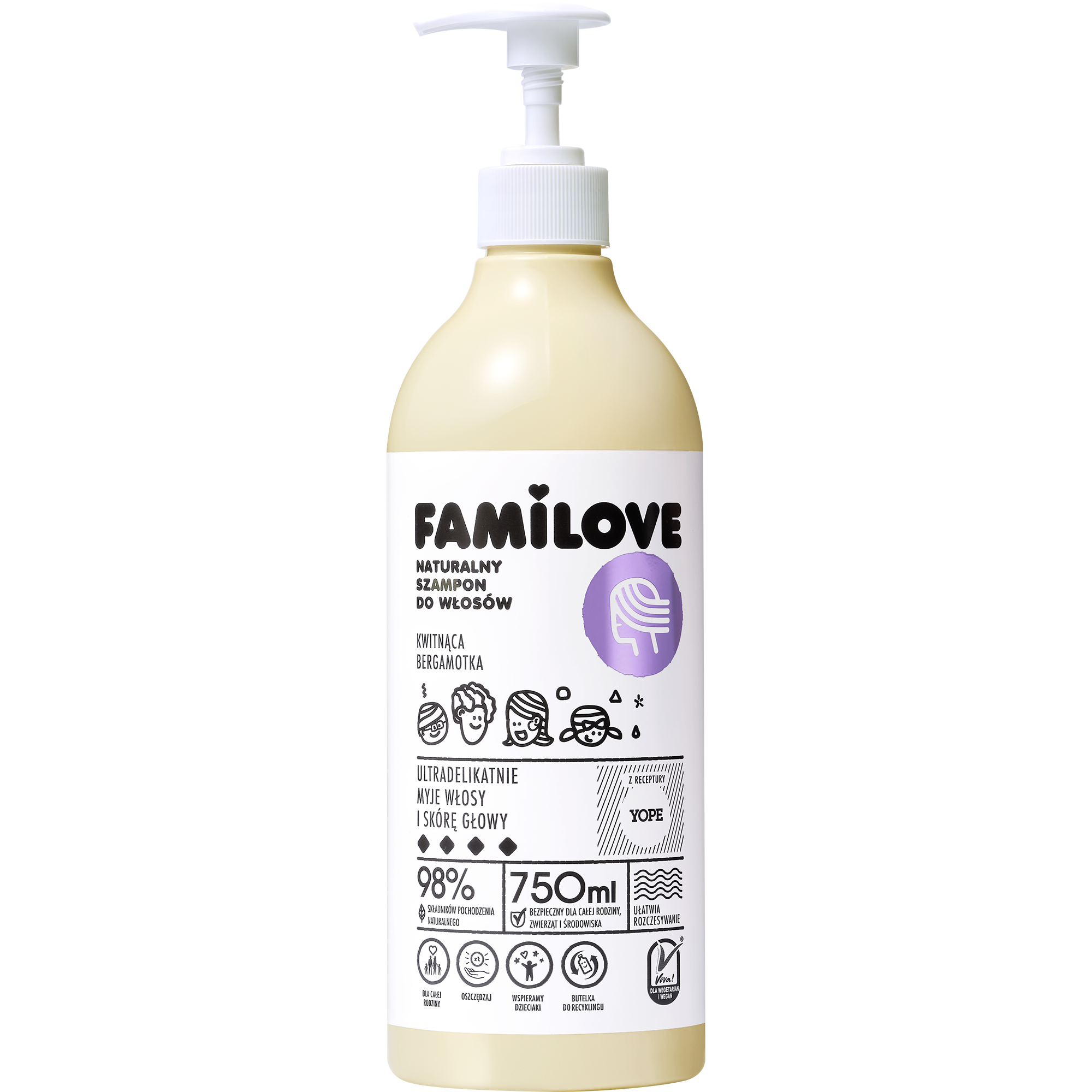 Familove Szampon do włosów, 750 ml  zdjęcie