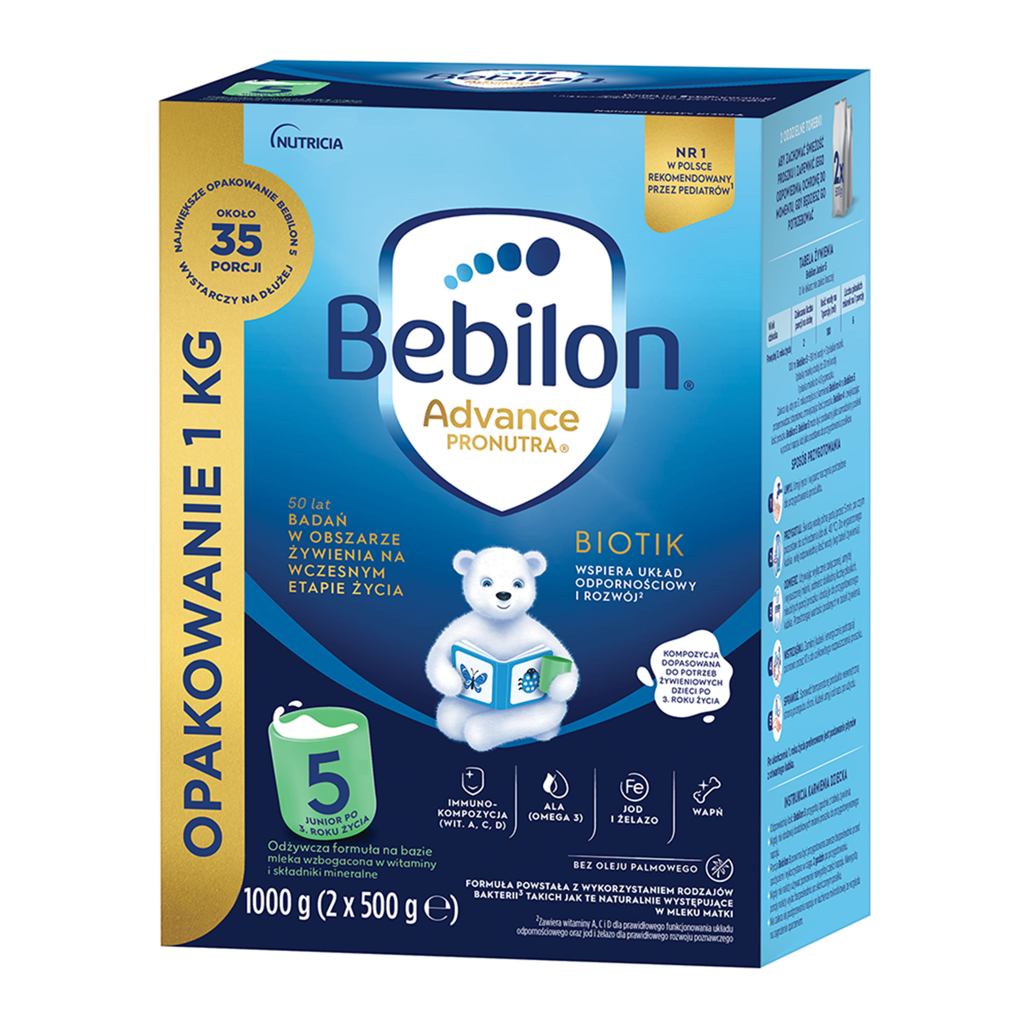 Bebilon 5 Advance Pronutra Biotik, 1000 g zdjęcie