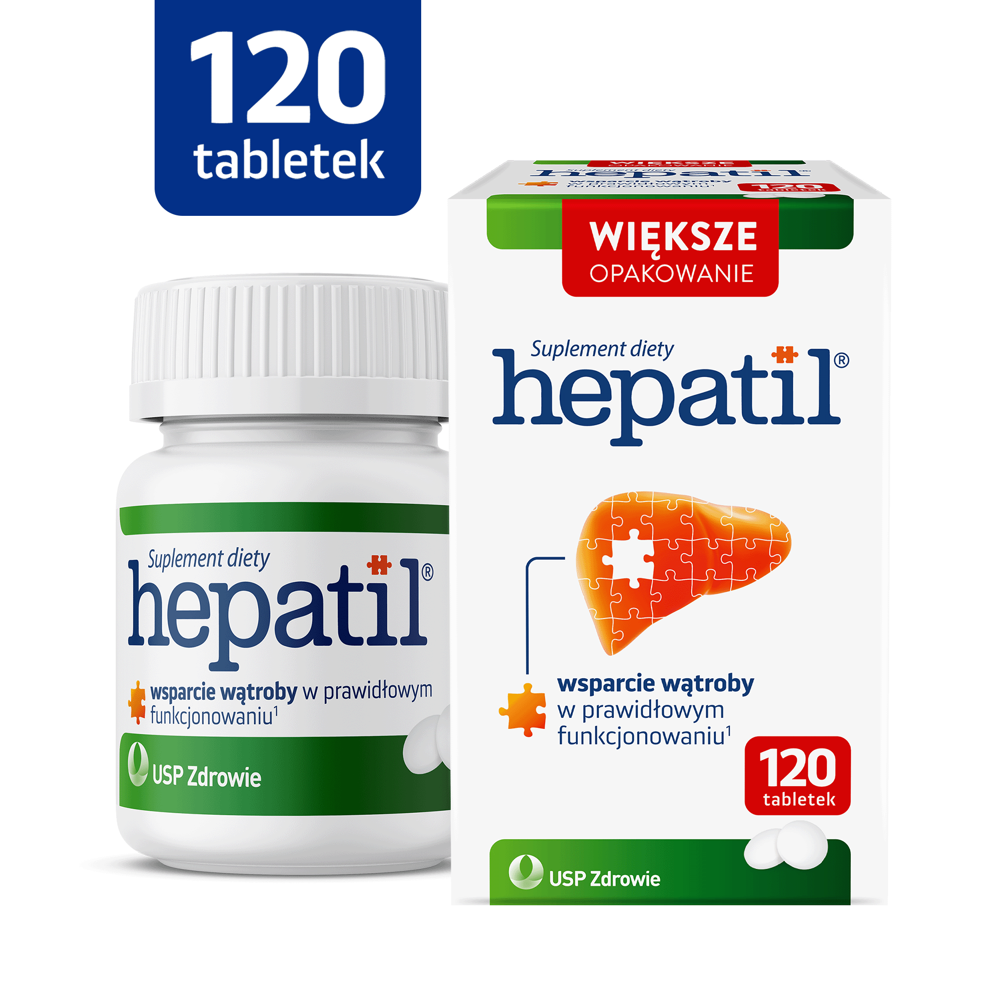 USP Zdrowie, Hepatil, tabletki, 120 sztuk