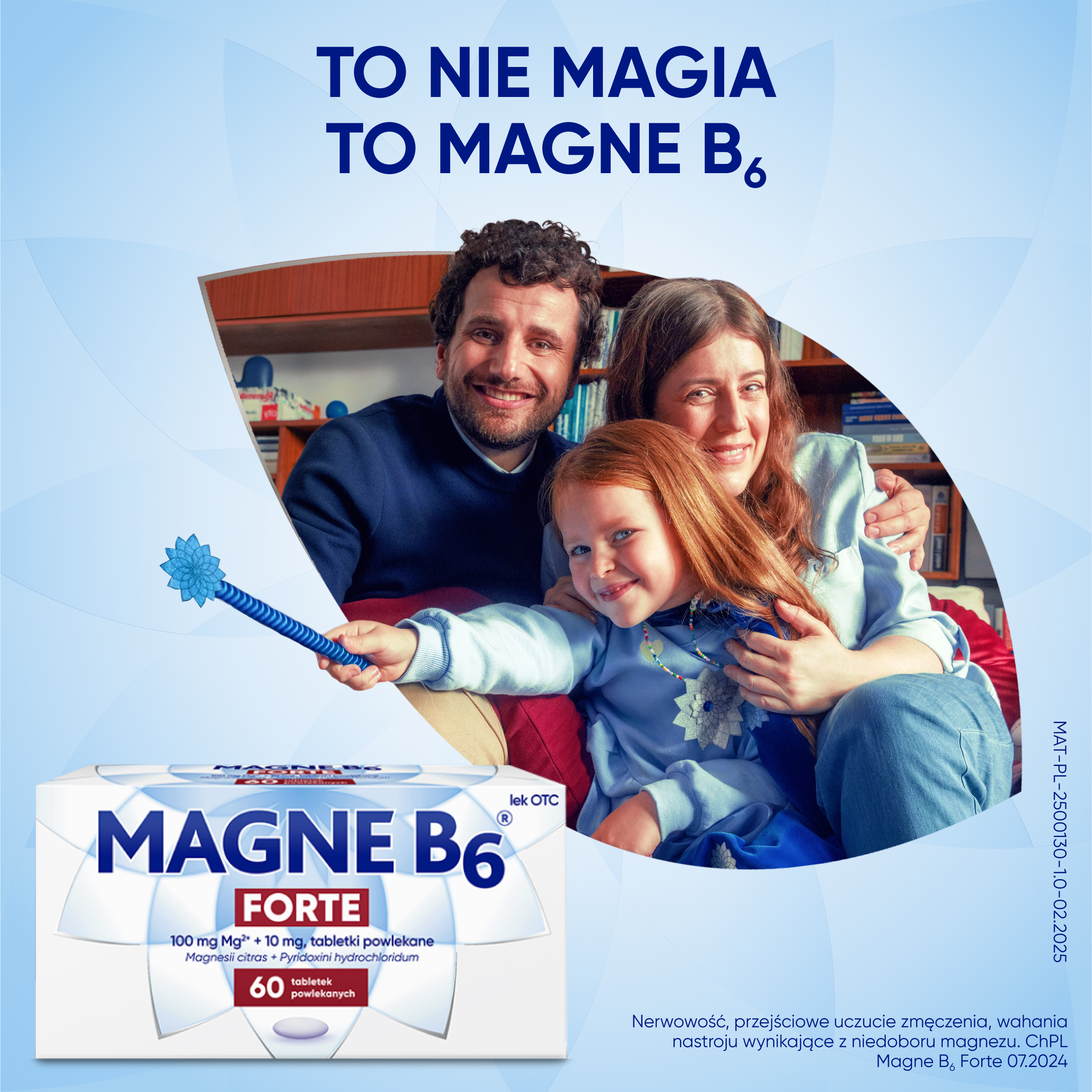 Magne B6 Forte, 100 mg+10 mg, tabletki powlekane, 60 sztuk