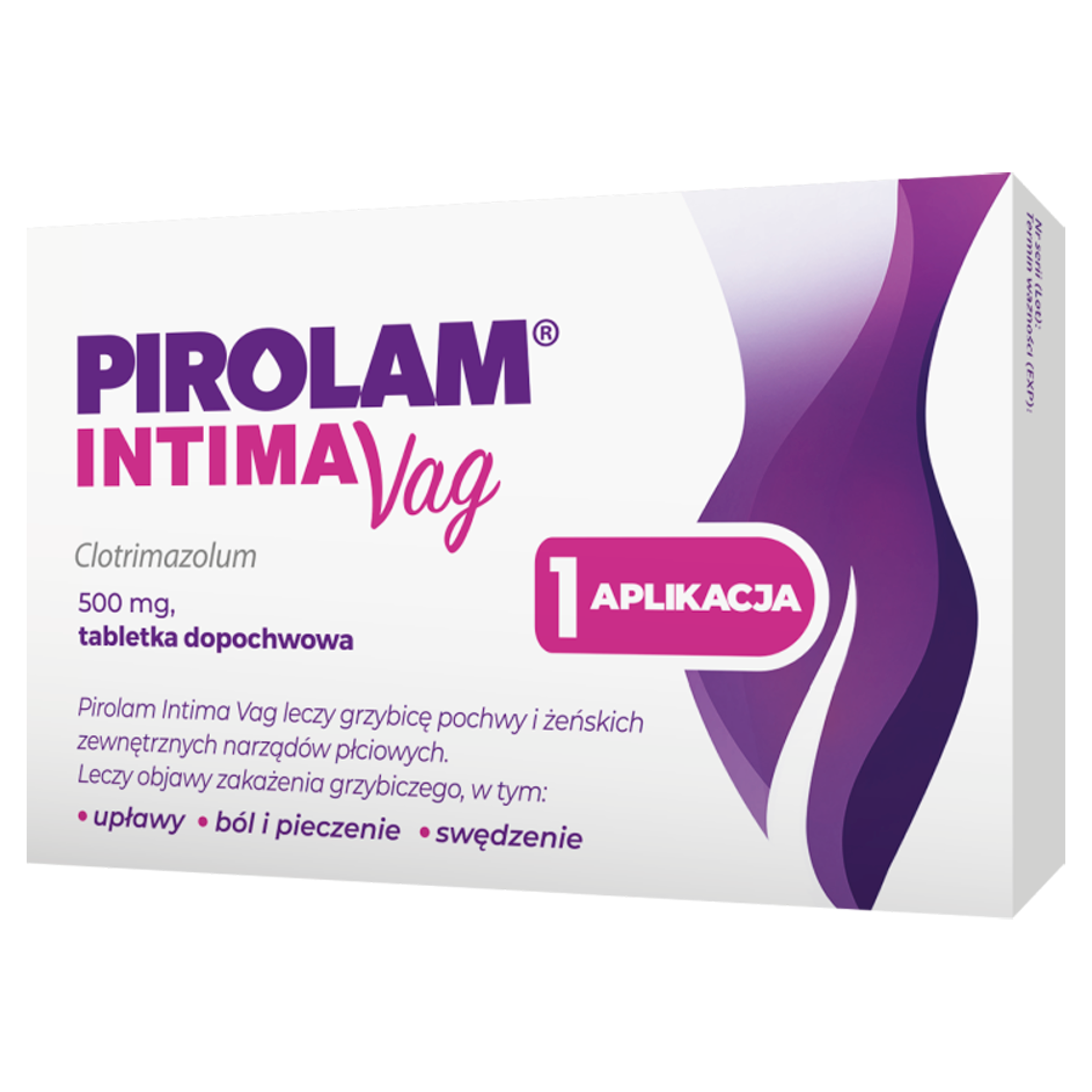 Pirolam Intima Vag 500 mg 1 tabletka dopochwowa zdjęcie