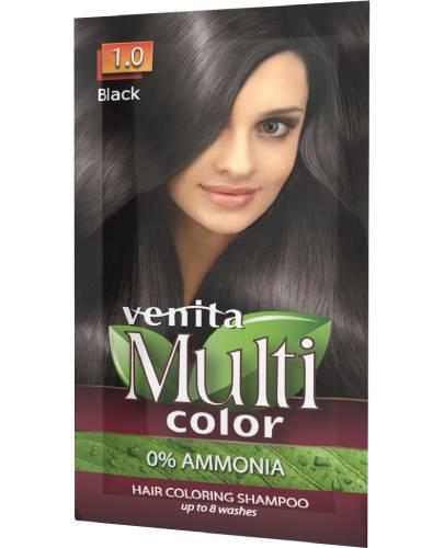 Venita Multi Color, szampon koloryzujący, 1.0 Czarny, 40 g zdjęcie