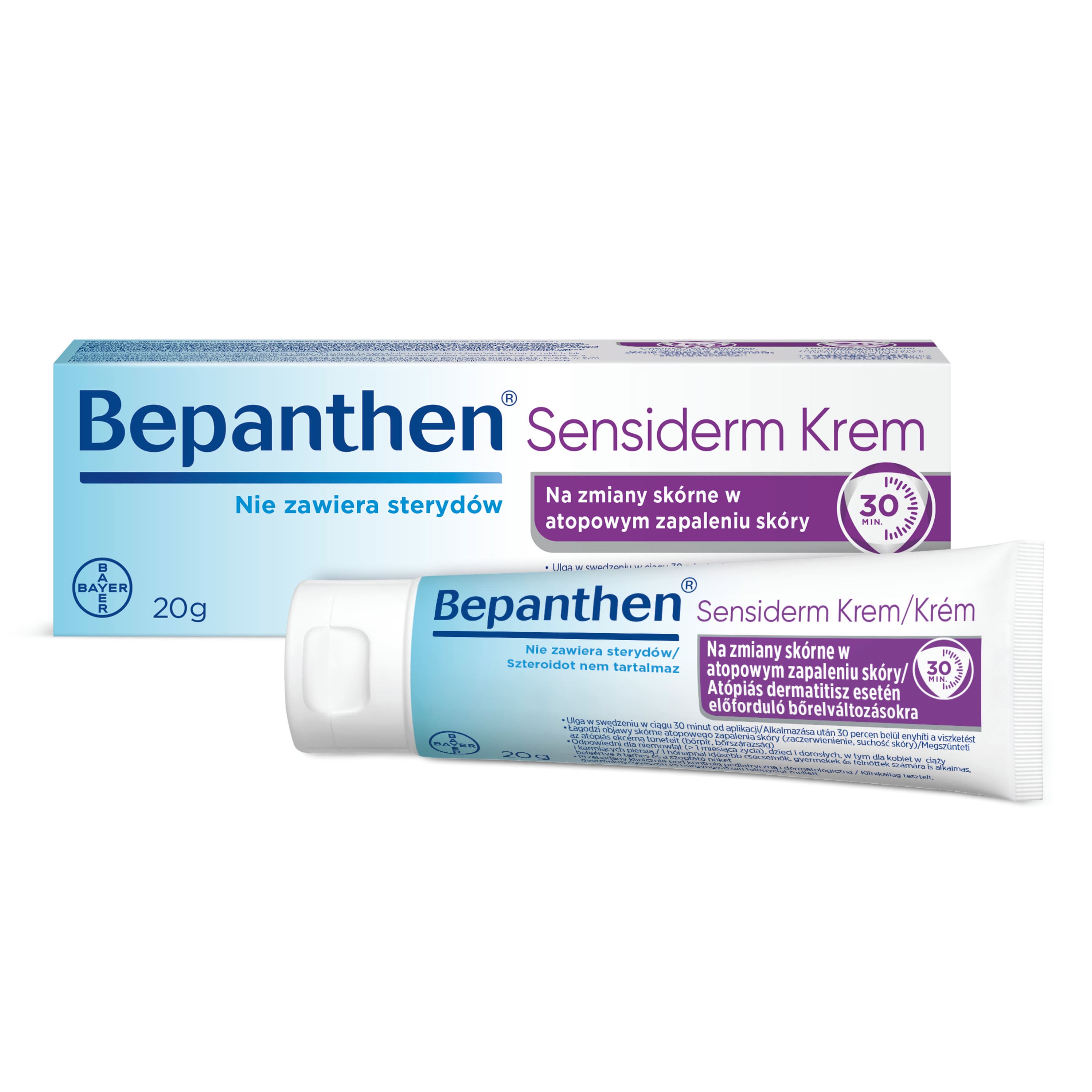 Bepanthen Sensiderm, krem na skórę atopową AZS, 20 g zdjęcie