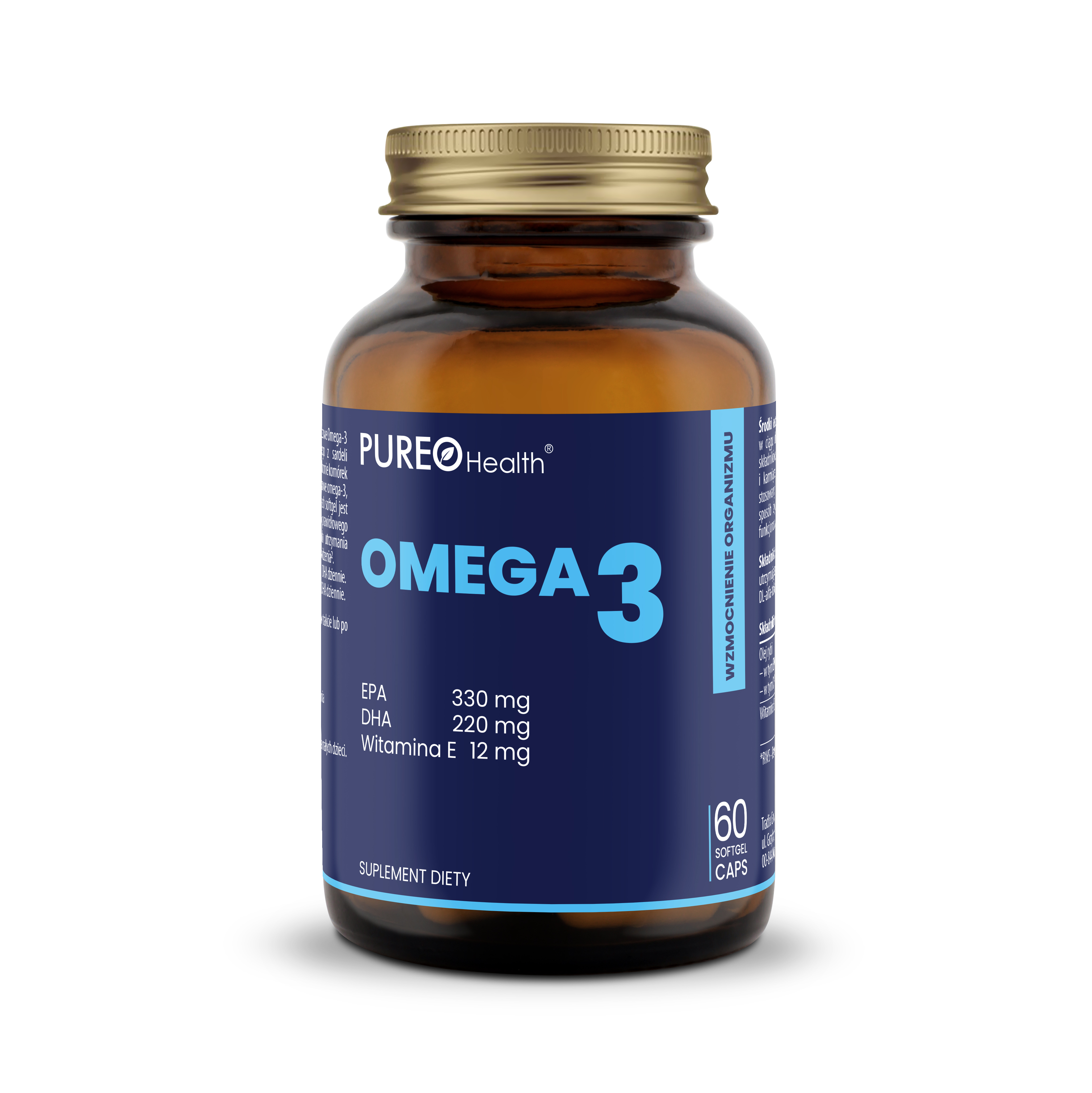 Pureo Health Omega 3, kapsułki, 60 sztuk zdjęcie