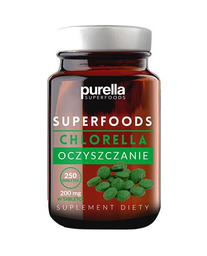 Purella Superfoods Chlorella Oczyszczanie 250 tabletek zdjęcie