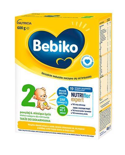 Bebiko 2 Nutriflor Expert, mleko następne dla niemowląt powyżej 6. miesiąca życia, 600 g zdjęcie