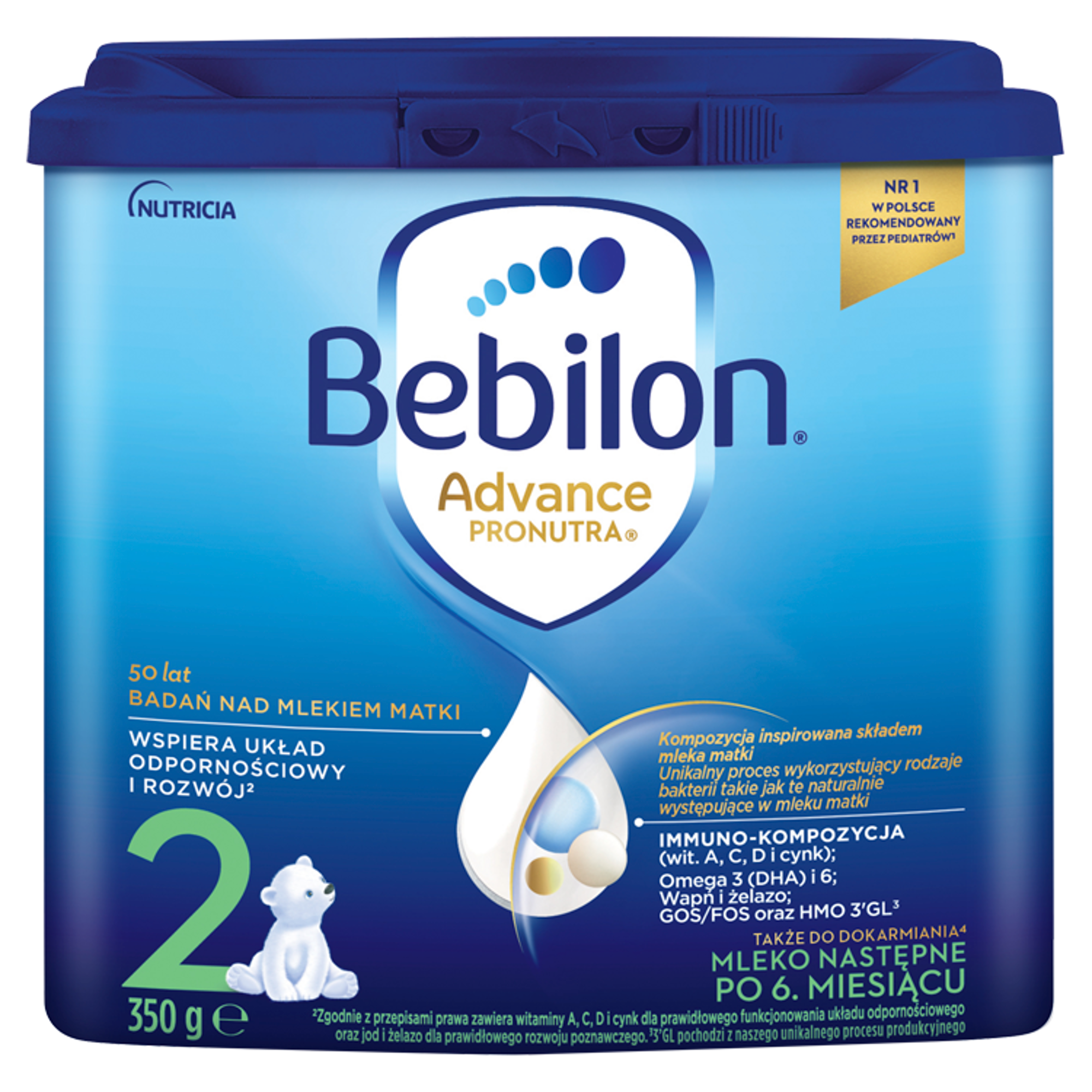 Bebilon 2 Pronutra Advance mleko modyfikowane po 6 miesiącu 350 g zdjęcie