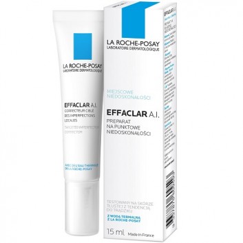 LA ROCHE-POSAY EFFACLAR A.I. Krem na punktowe zmiany trądzikowe, 15 ml 