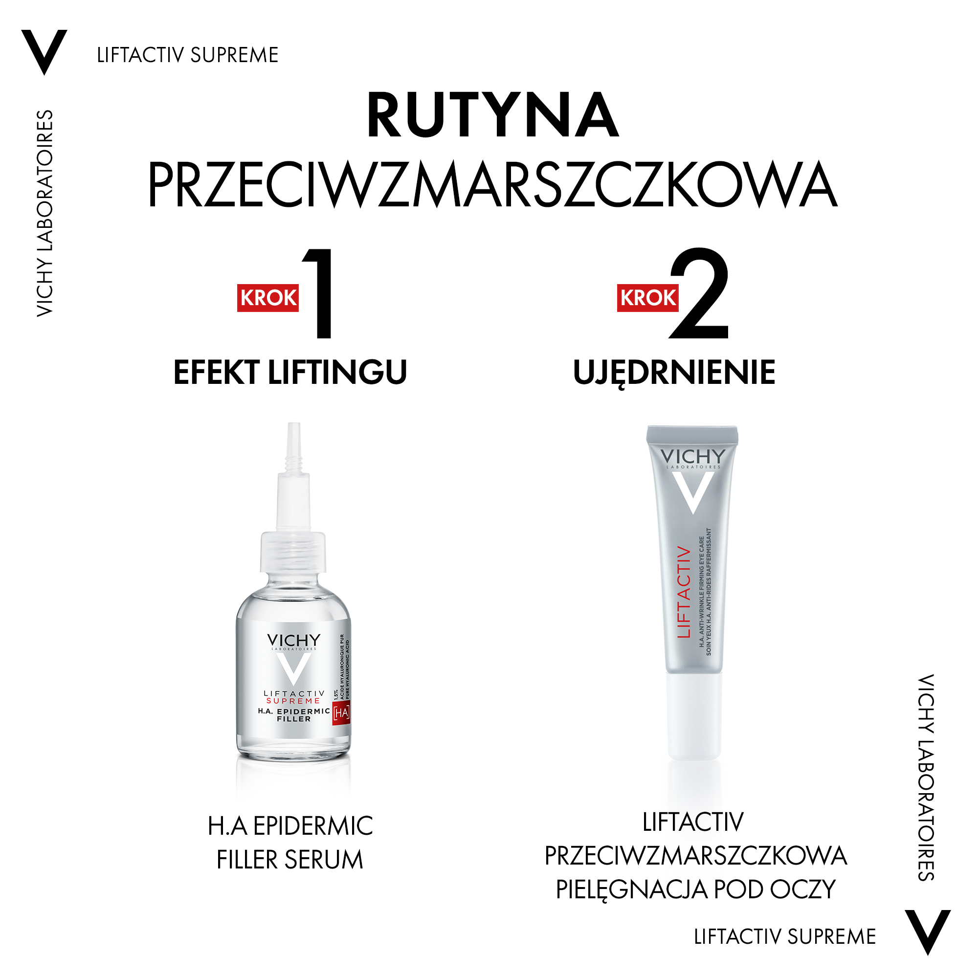 Vichy  Liftactiv H.A., Przeciwzmarszczkowa ujędrniająca pielęgnacja skóry wokół oczu, 15 ml